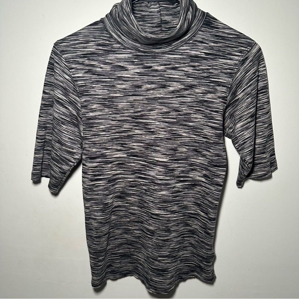 Free People Black and Gray Turtleneck Sweater - Picture 2 of 14
